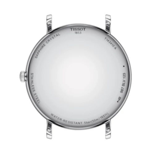 Мъжки ръчен часовник с кварцов механизъм - корпус от Стомана - Естествена кожа - цвят Бял Черен