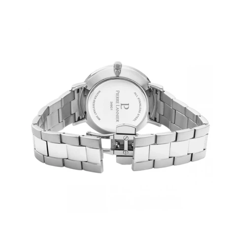 Мъжки ръчен часовник с кварцов механизъм - корпус от Стомана - Стоманена верижка - цвят Син Сив