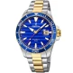 Festina F20362/4 Prestige - Мъжки ръчен часовник с кварцов механизъм - корпус Стомана - Стоманена верижка - Син Злато
