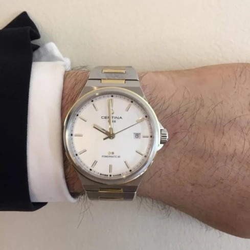 Унисекс ръчен часовник с автоматичен механизъм - корпус от Стомана - Стоманена верижка - цвят Сребрист