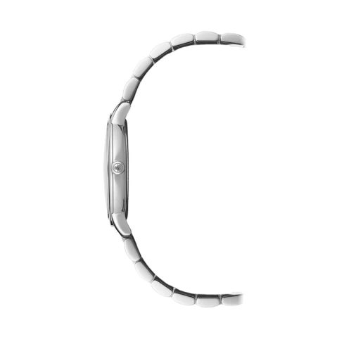 Дамски ръчен часовник с кварцов механизъм - корпус от Стомана - Стоманена верижка - цвят Син Сив