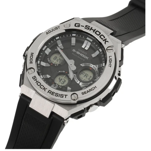 Мъжки ръчен часовник с кварцов механизъм - корпус от Полимер - Полимер - цвят Черен Черен