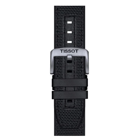 Мъжки ръчен часовник с кварцов механизъм - корпус от Стомана - Текстил - цвят Черен Черен