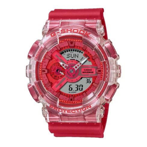 Унисекс ръчен часовник с кварцов механизъм - корпус от Полимер - Полимер - цвят Червен