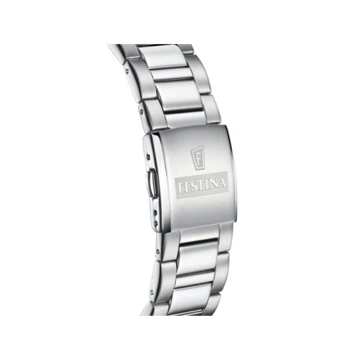 Мъжки ръчен часовник с кварцов механизъм - корпус от Стомана - Стоманена верижка - цвят Черен Сив