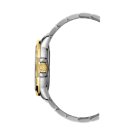 Мъжки ръчен часовник с кварцов механизъм - корпус от Стомана - Стоманена верижка - цвят Бял Сив