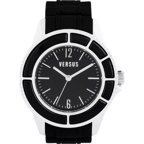 Унисекс ръчен часовник с кварцов механизъм - корпус от Стомана - Каучук - цвят Черен Черен