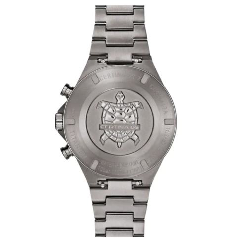 Мъжки ръчен часовник с кварцов механизъм - корпус от Титан - Титаниева верижка - цвят Син