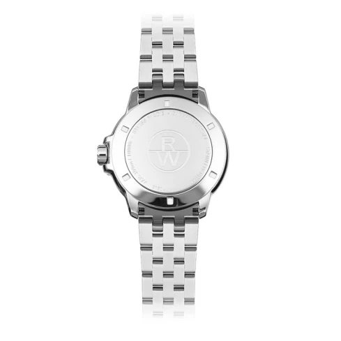 Мъжки ръчен часовник с кварцов механизъм - корпус от Стомана - Стоманена верижка - цвят Черен Сив