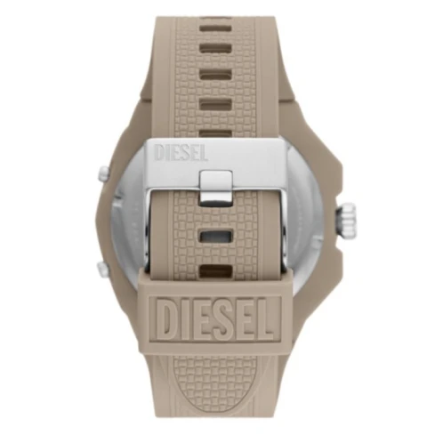 Мъжки ръчен часовник с кварцов механизъм - корпус от Полимер - Силиконова каишка - цвят Бежов Бежов