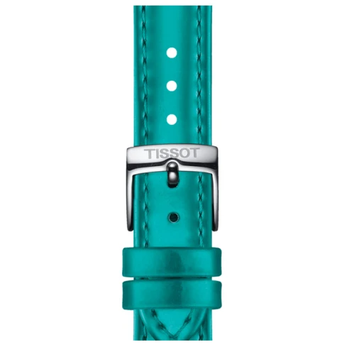 Дамски ръчен часовник с кварцов механизъм - корпус от Стомана - Синтетична кожа - цвят Тюркоаз Тюркоаз