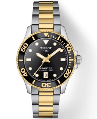 Дамски ръчен часовник с кварцов механизъм - корпус от Стомана - Стоманена верижка - цвят Черен Злато