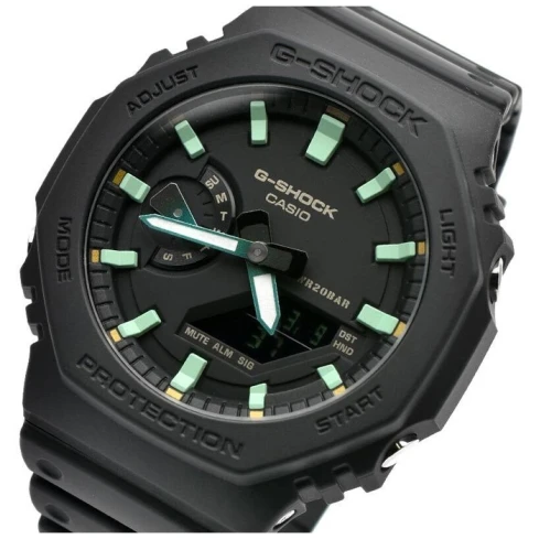 Мъжки ръчен часовник с кварцов механизъм - корпус от Карбон - Полимер - цвят Черен