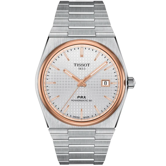 Мъжки ръчен часовник с автоматичен механизъм - корпус от Стомана - Стоманена верижка - цвят Сребрист Сив