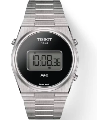 Унисекс ръчен часовник с кварцов механизъм - корпус от Стомана - Стоманена верижка - цвят Черен