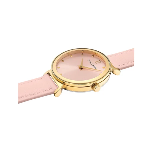 Дамски ръчен часовник с кварцов механизъм - корпус от Стомана - Естествена кожа - цвят Розов