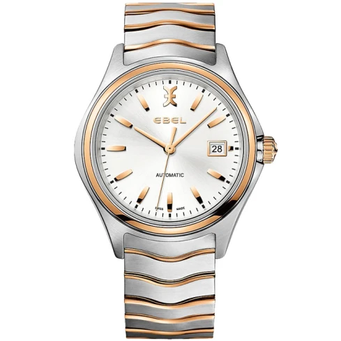 Мъжки ръчен часовник с механичен механизъм - корпус от Стомана - Стоманена верижка - цвят Черен Розово Злато