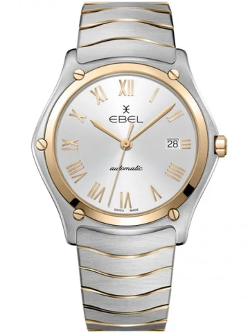 Мъжки ръчен часовник с механичен механизъм - корпус от Стомана - Стоманена верижка - цвят Сребрист Розово Злато