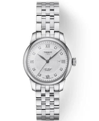 Дамски ръчен часовник с автоматичен механизъм - корпус от Стомана - Стоманена верижка - цвят Сребрист Сив