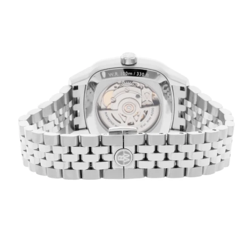 Дамски ръчен часовник с автоматичен механизъм - корпус от Стомана - Стоманена верижка - цвят Син