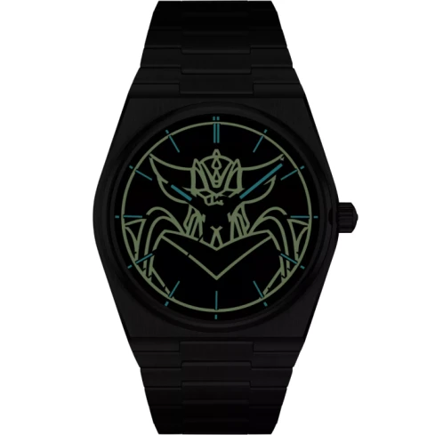 Мъжки ръчен часовник с автоматичен механизъм - корпус от Стомана - Стоманена верижка - цвят Черен Черен