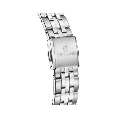 Мъжки ръчен часовник с кварцов механизъм - корпус от Стомана - Стоманена верижка - цвят Зелен Сив