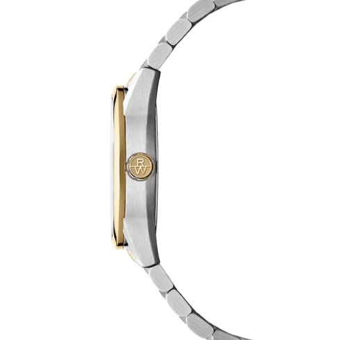 Мъжки ръчен часовник с автоматичен механизъм - корпус от Стомана - Стоманена верижка - цвят Черен Злато