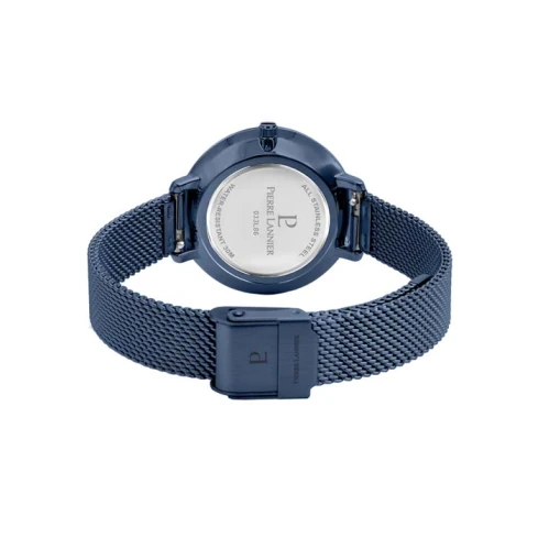 Дамски ръчен часовник с кварцов механизъм - корпус от Стомана - Меш - цвят Син Син