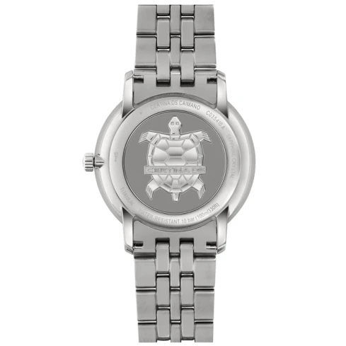 Мъжки ръчен часовник с кварцов механизъм - корпус от Титан - Титаниева верижка - цвят Сив Сив